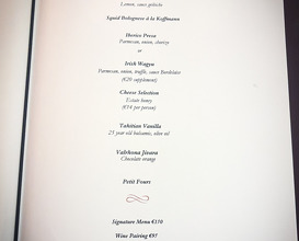 Dinner at The Morrison Room