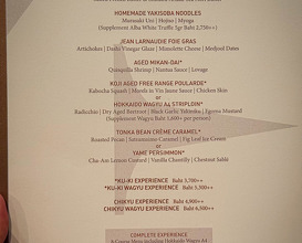 Dinner at Elements, Inspired by Ciel Bleu