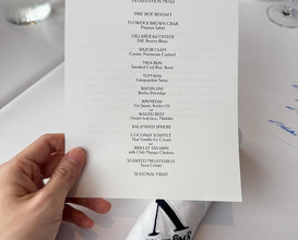 Dinner at L'Arôme by the sea