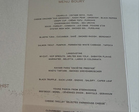 Dinner at BOURY