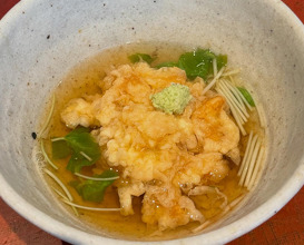 Dinner at Tempura Mikawa Zezankyo