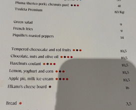 Dinner at Restaurante Narru