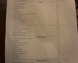 Dinner at Chapel Market Kitchen