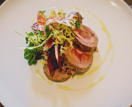 Dinner at The Walnut Tree Inn