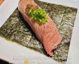 Dinner at Matsunori Handroll Bar Fenway