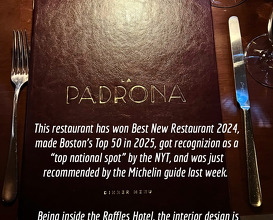 Dinner at La Padrona Boston