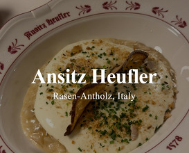 Dinner at Ansitz Heufler by Norbert Niederkofler