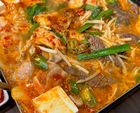 Dinner at 韓国風ちりとり鍋・鉄板焼肉　長家〜チャンガ〜