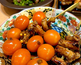 Dinner at 焼鳥と巻き焼き串　鳥々々