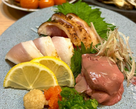 Dinner at 焼鳥と巻き焼き串　鳥々々