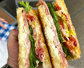Dinner at Molinari Delicatessen