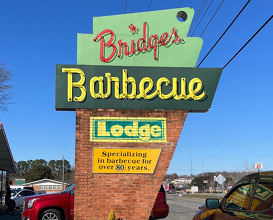 Dinner at Red Bridges Barbecue Lodge