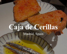 Dinner at Caja de Cerillas | Madrid, Spain