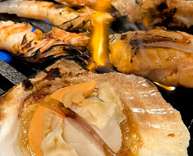Dinner at 海鮮焼き　釜飯　うおまつ