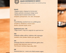 Dinner at Bar Maze