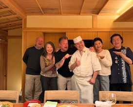 Dinner at Tempura Motoyoshi