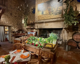 Dinner at La ferme aux grives, Michel Guerard