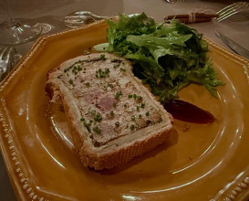 Dinner at La ferme aux grives, Michel Guerard