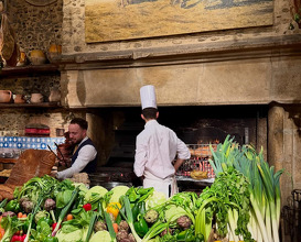 Dinner at La ferme aux grives, Michel Guerard