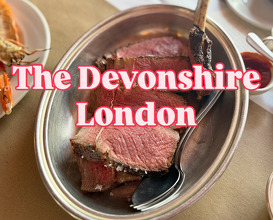Dinner at Devonshire Arms, Piccadilly, Denman Street, London