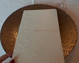 Dinner at Ritz Restaurant, the Ritz, London