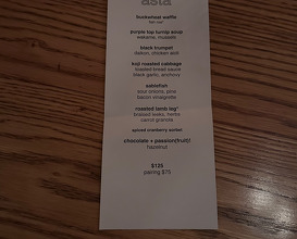 Dinner at Asta