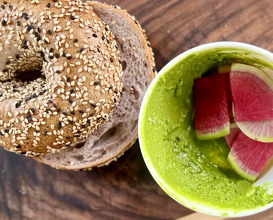 Dinner at Flour Moon Bagels