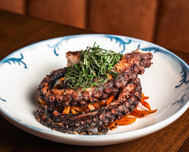 Dinner at East Village, Manhattan