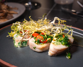 Dinner at East Village, Manhattan