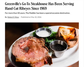 Dinner at Peddler Steak House