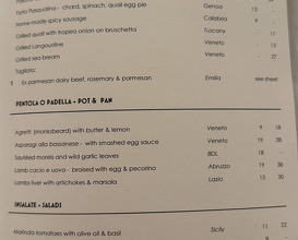 Dinner at Bocca di Lupo