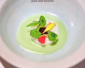 Dinner at Lasarte Restaurant