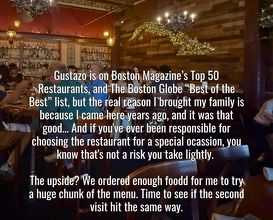 Dinner at Gustazo Cuban Restaurant & Cafe