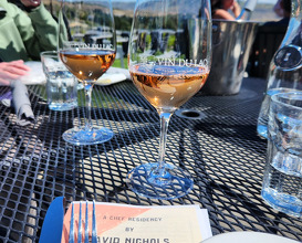 Dinner at Chelan, Washington
