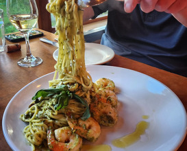 Dinner at Twisp, Washington
