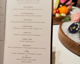 Dinner at Sartoria by Paulo Airaudo