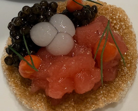 Dinner at Lasarte Restaurant