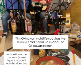 Dinner at Okinawaminnyousakaba Warayun