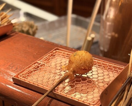 Dinner at Kushi Katsu A-bon (串かつ あーぼん)