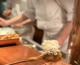 Dinner at Kushi Katsu A-bon (串かつ あーぼん)