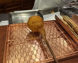 Dinner at Kushi Katsu A-bon (串かつ あーぼん)