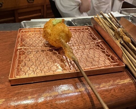 Dinner at Kushi Katsu A-bon (串かつ あーぼん)