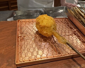 Dinner at Kushi Katsu A-bon (串かつ あーぼん)