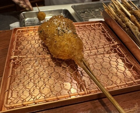 Dinner at Kushi Katsu A-bon (串かつ あーぼん)