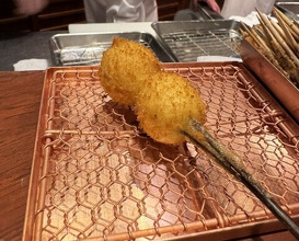 Dinner at Kushi Katsu A-bon (串かつ あーぼん)
