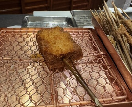 Dinner at Kushi Katsu A-bon (串かつ あーぼん)