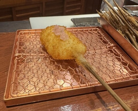 Dinner at Kushi Katsu A-bon (串かつ あーぼん)