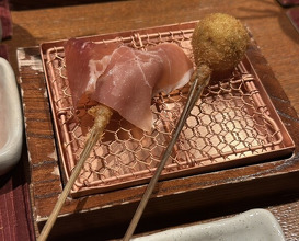 Dinner at Kushi Katsu A-bon (串かつ あーぼん)