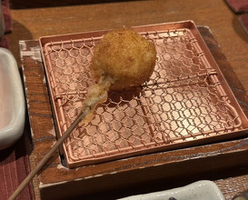 Dinner at Kushi Katsu A-bon (串かつ あーぼん)