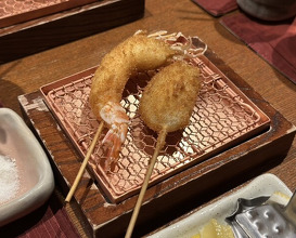 Dinner at Kushi Katsu A-bon (串かつ あーぼん)